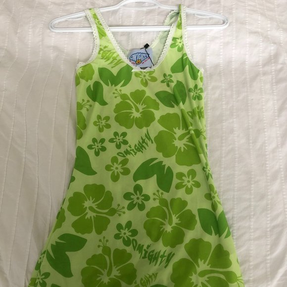 OMIGHTY Green Floral Dress - Picture 1 of 1